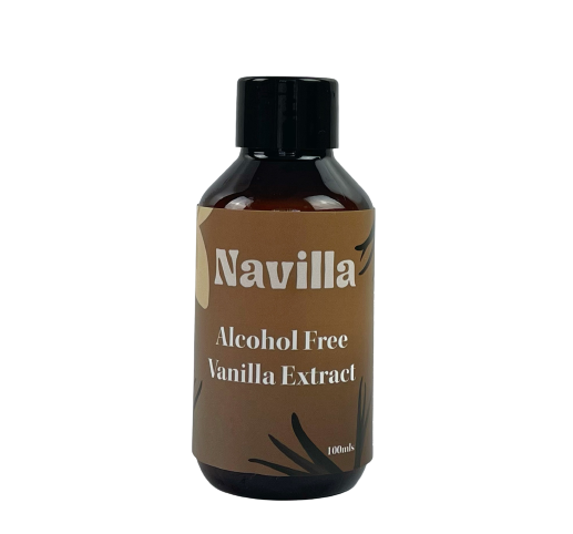 bottle of Navilla alcohol free vanilla extract 